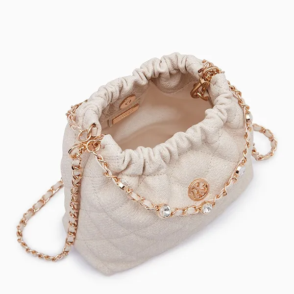Túi Đeo Vai Nữ Lyn Fontia Mini Demin Shoulder Bags LL24CBF158 Màu Be