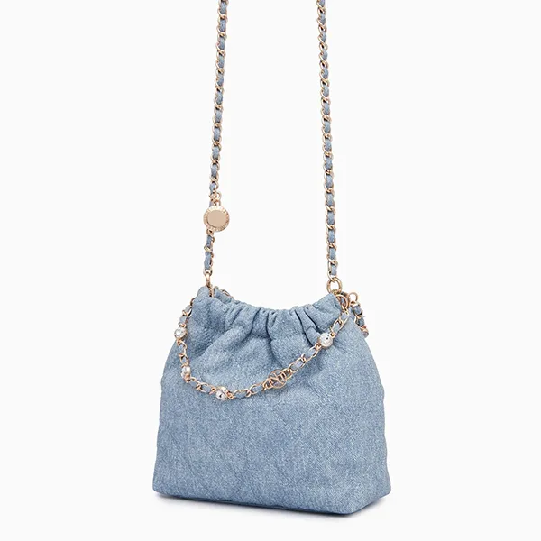 Túi Đeo Vai Nữ Lyn Fontia Mini Demin Shoulder Bags LL24CBF158 Màu Xanh Nhạt