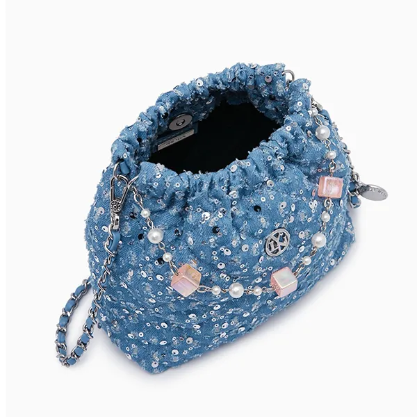 Túi Đeo Vai Nữ Lyn Fontia Mini Wink Shoulder Bags LL24CBF160 Màu Xanh Blue