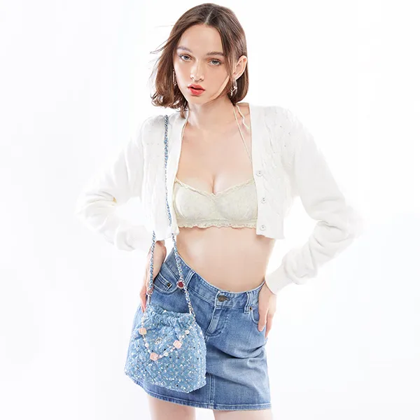 Túi Đeo Vai Nữ Lyn Fontia Mini Wink Shoulder Bags LL24CBF160 Màu Xanh Blue