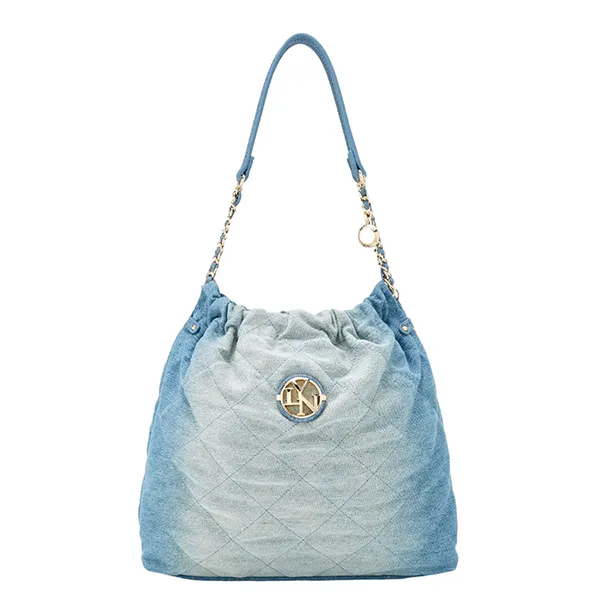Túi Đeo Vai Nữ Lyn Fontia Washed Demin M Shoulder Bags LL24CBS154 Màu Xanh