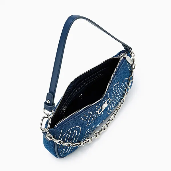 Túi Đeo Vai Nữ Lyn Infinite Girlfriend Knockin Shoulder Bags LL24MBF100 Màu Xanh - Túi xách - Vua Hàng Hiệu