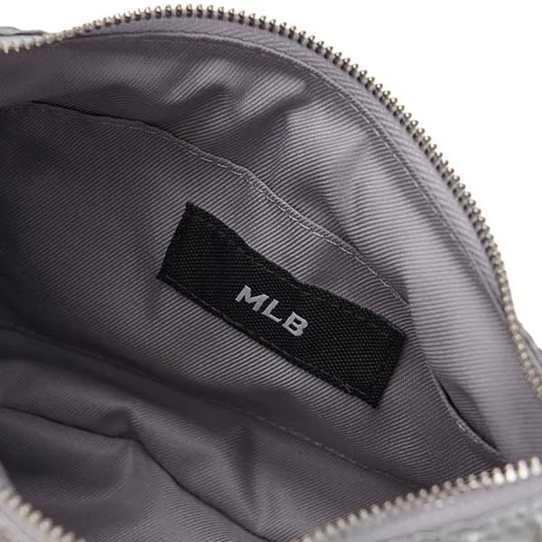 Túi Đeo Vai Nữ MLB Basic Luxleisure Nylon Hobo Bag New York Yankees 3ABQS044N-50SIS Màu Bạc