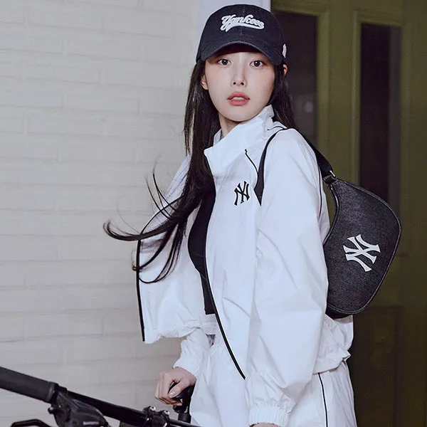 Túi Đeo Vai Nữ MLB Hobo Denim New York Yankees 3ABQM014N-50NYD Màu Đen