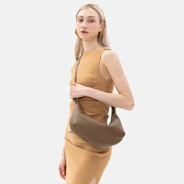 Túi Đeo Vai Nữ Pazzion Shayla Crescent Bag 227KHA00L Màu Khaki - Túi xách - Vua Hàng Hiệu