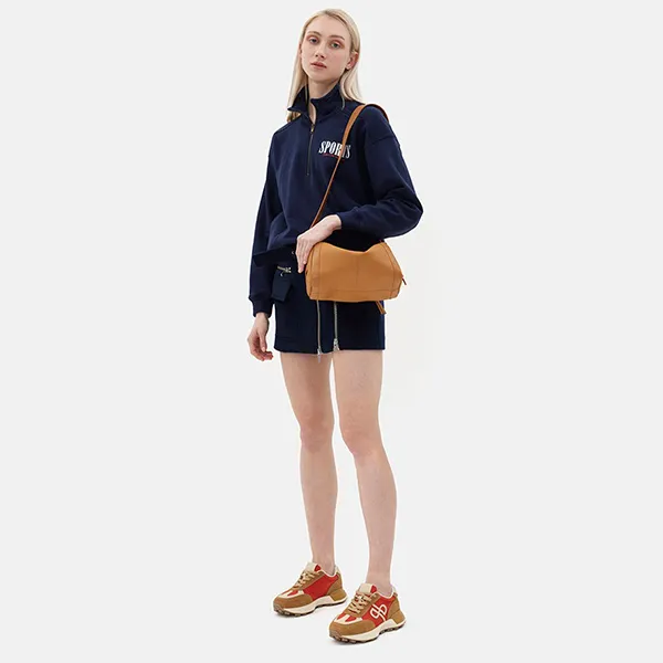 Túi Đeo Vai Nữ Pazzion Yulia Duffel Box Bag 9564BRN00L Màu Nâu Bò - Túi xách - Vua Hàng Hiệu