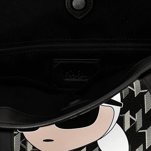 Túi Tote Nữ Karl Lagerfeld K/Ikonik Monogram Large Màu Đen - Túi xách - Vua Hàng Hiệu