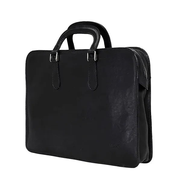 Túi Xách Đựng Laptop Medici Of Florence Calfskin 81 Black MED81B2467AA Màu Đen - Túi xách - Vua Hàng Hiệu