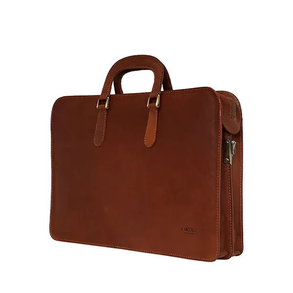 Túi Xách Đựng Laptop Medici Of Florence Calfskin 83 Havana MED83HACE452 Màu Nâu - Túi xách - Vua Hàng Hiệu