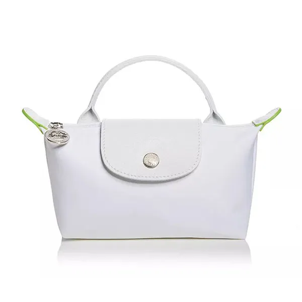 Túi Xách Nữ Longchamp Le Pliage Original Pouch With Handle Màu Trắng