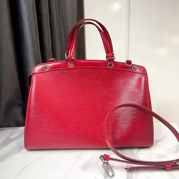 Túi Xách Nữ Louis Vuitton LV Carmine Epi Leather Brea MM Bag Màu Đỏ