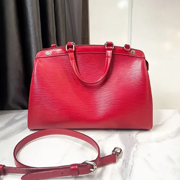 Túi Xách Nữ Louis Vuitton LV Carmine Epi Leather Brea MM Bag Màu Đỏ