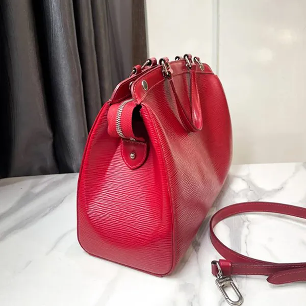 Túi Xách Nữ Louis Vuitton LV Carmine Epi Leather Brea MM Bag Màu Đỏ