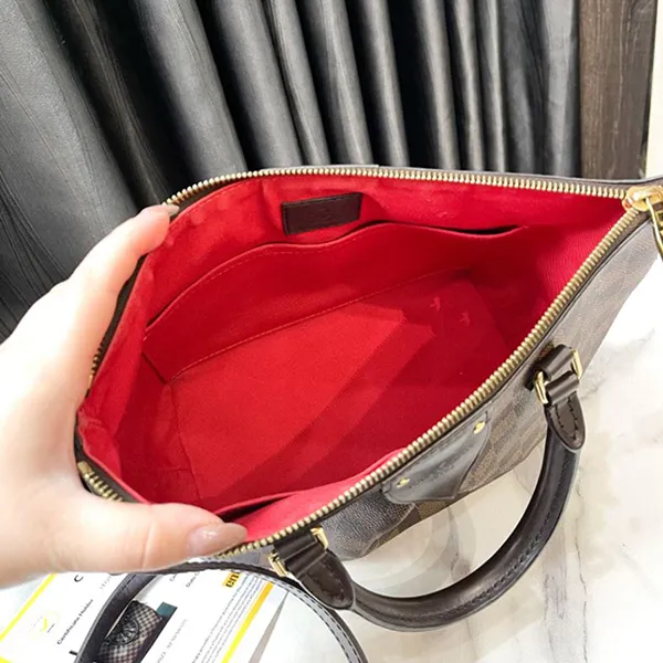 Túi Xách Nữ Louis Vuitton LV Damier Ebene Coated Canvas Siena PM Gold Hardware Màu Nâu Đen - Túi xách - Vua Hàng Hiệu