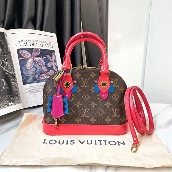 Túi Xách Nữ Louis Vuitton LV Monogram Alma BB W/ Strap Màu Nâu Đỏ - Túi xách - Vua Hàng Hiệu