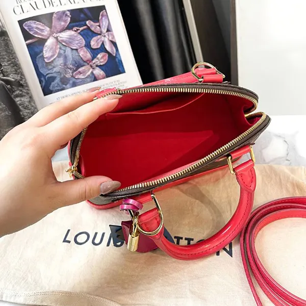 Túi Xách Nữ Louis Vuitton LV Monogram Alma BB W/ Strap Màu Nâu Đỏ - Túi xách - Vua Hàng Hiệu