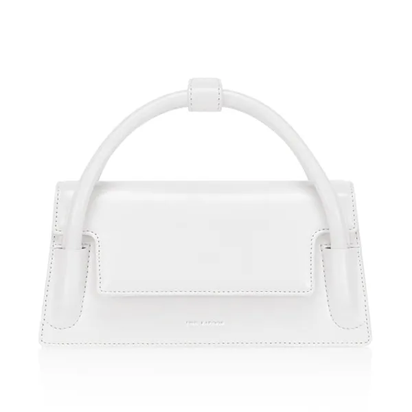 Túi Xách Tay Nữ Find Kapoor Marty Wedge Bag 22 Crinkled White Màu Trắng - Túi xách - Vua Hàng Hiệu