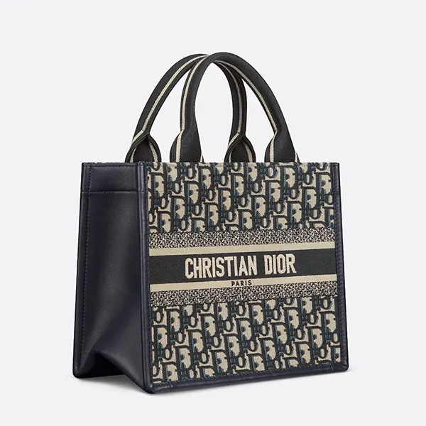 Túi Xách Tay Nữ Dior Small Book Tote Màu Xanh Đen - Túi xách - Vua Hàng Hiệu