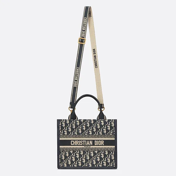 Túi Xách Tay Nữ Dior Small Book Tote Màu Xanh Đen - Túi xách - Vua Hàng Hiệu