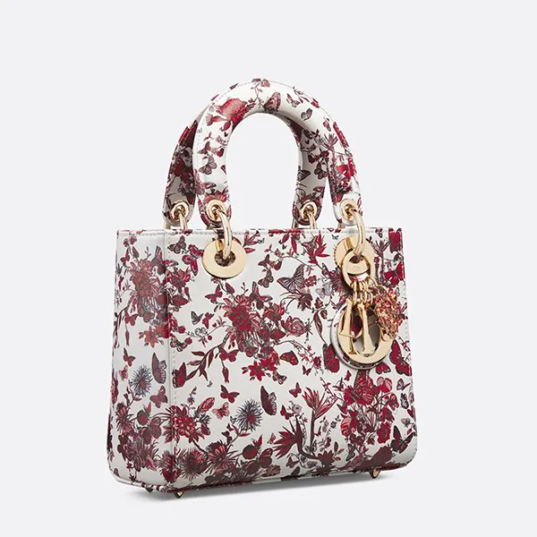 Túi Xách Tay Nữ Dior Small Lady Dior My ABCDior Bag Màu Đỏ/Trắng - Túi xách - Vua Hàng Hiệu