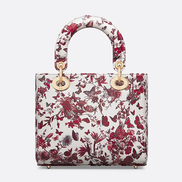 Túi Xách Tay Nữ Dior Small Lady Dior My ABCDior Bag Màu Đỏ/Trắng - Túi xách - Vua Hàng Hiệu