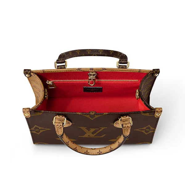 Túi Xách Tay Nữ Louis Vuitton LV On The Go M46373 Màu Nâu - Túi xách - Vua Hàng Hiệu
