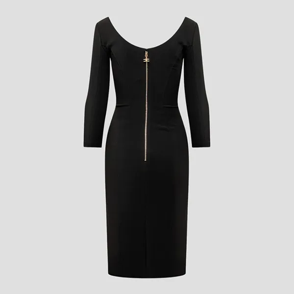 Váy Nữ Elisabetta Franchi In Black AB41536E2 Màu Đen