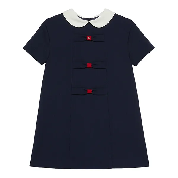 Váy Nữ Gucci With Bows In Dark Blue 741563/XWAY04080 Màu Xanh