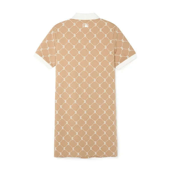 Váy Polo Nữ MLB Monogram Jacquard Pique One Piece Boston Red Sox 3FOPM0443-43CAL Màu Be Size XS - Thời trang - Vua Hàng Hiệu