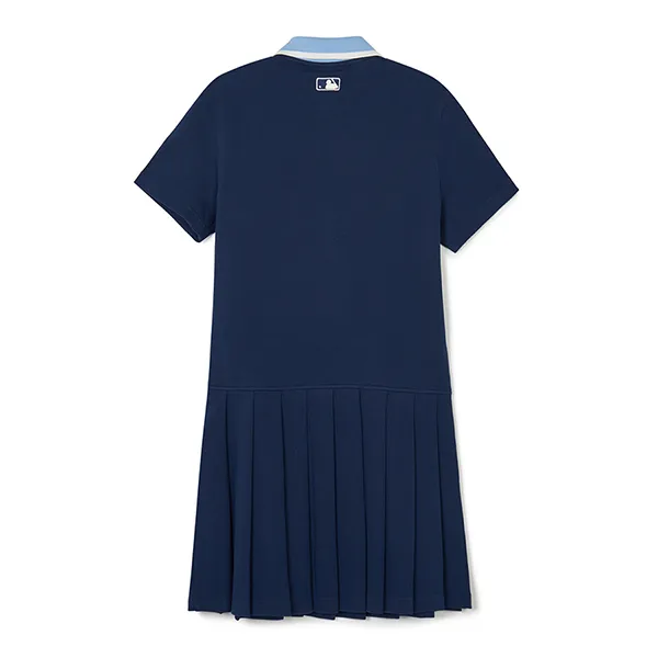 Váy Suông Nữ MLB Classic Sports Tennis Short Sleeve Boston Red Sox Dress 3FOPV0443-43NYS Màu Xanh Navy