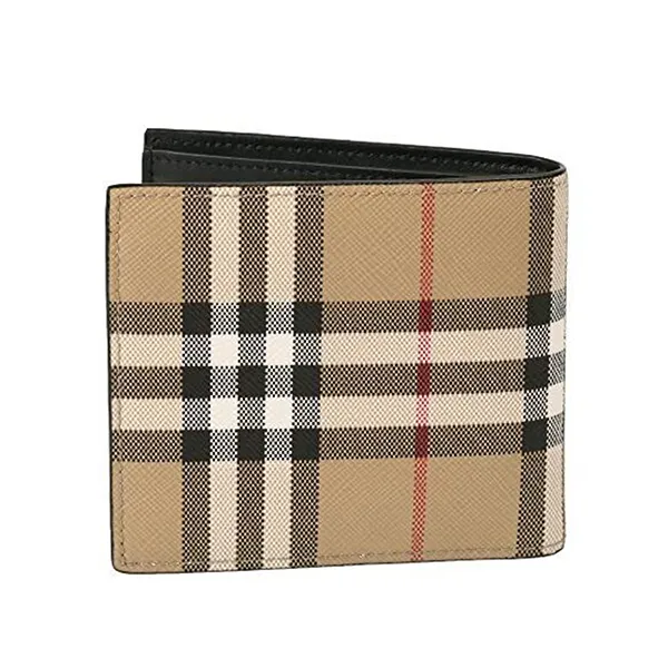 Ví Nam Burberry Vintage Check Bifold Wallet 8065641 Màu Beige - Túi xách - Vua Hàng Hiệu