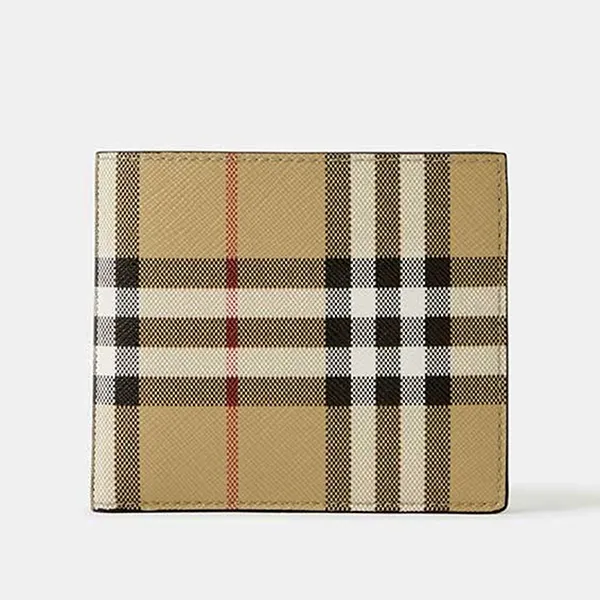 Ví Nam Burberry Vintage Check Bifold Wallet 8065641 Màu Beige - Túi xách - Vua Hàng Hiệu