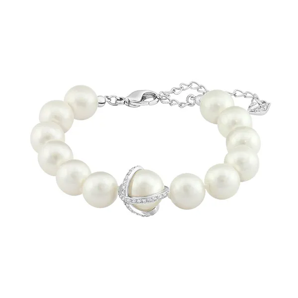 Vòng Đeo Tay Nữ Swarovski Bilezik Nude Bracelet 5048084 Màu Trắng