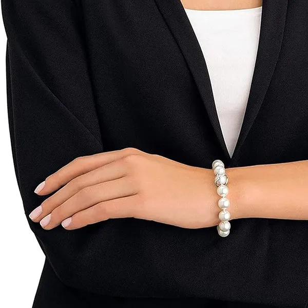 Vòng Đeo Tay Nữ Swarovski Bilezik Nude Bracelet 5048084 Màu Trắng