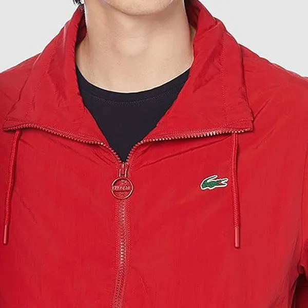 Áo Khoác Nam Lacoste Men's Novak Djokovic Jacket BH6936L Màu Đỏ Size 48 - 3