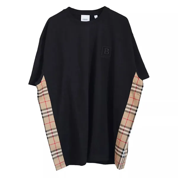 Áo Phông Burberry Tee Square B Logo Tshirt Màu Đen Size XS