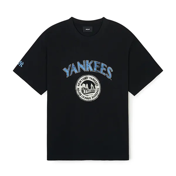 Áo Phông MLB Short-Sleeved T-Shirt Depicting City Life 3ATSN0143-50BKS Màu Đen - 1