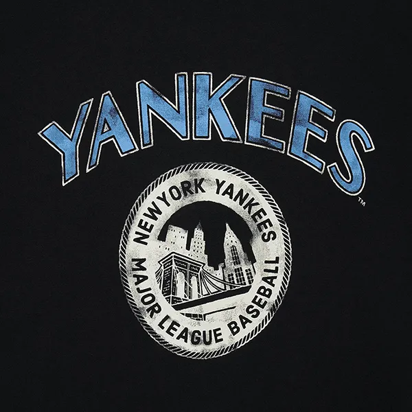 Áo Phông MLB Short-Sleeved T-Shirt Depicting City Life 3ATSN0143-50BKS Màu Đen - 3