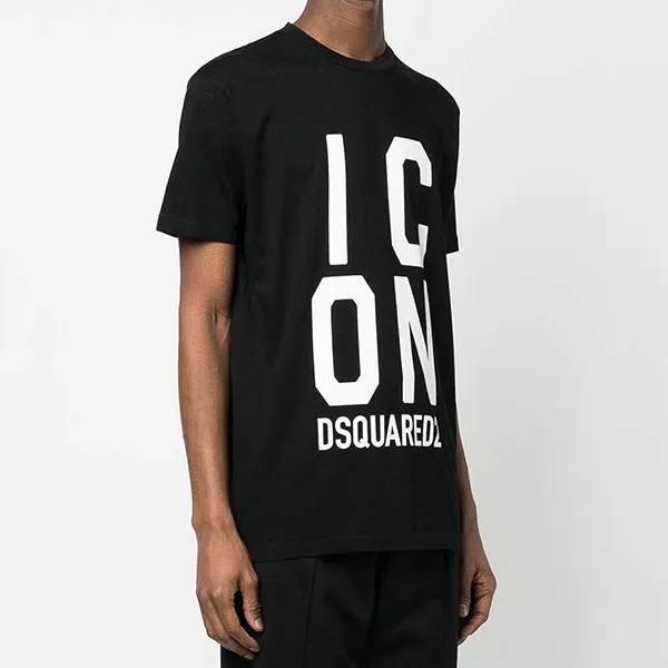 Áo Phông Nam Dsquared2 Icon Printed S79GC0077 Tshrit Màu Đen Size XS - Thời trang - Vua Hàng Hiệu