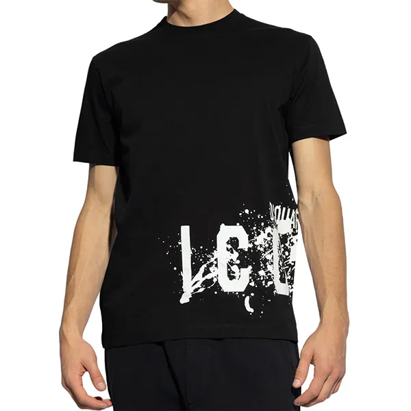 Áo Phông Nam Dsquared2 Icon S79GC0086 T-Shirt Black Màu Đen Size XS - Thời trang - Vua Hàng Hiệu