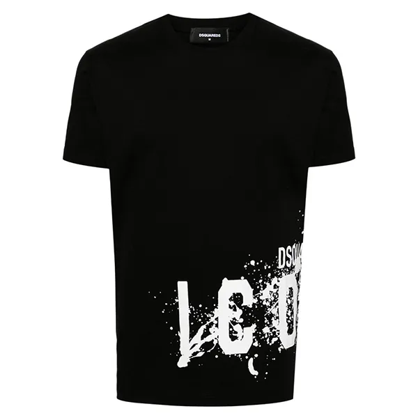 Áo Phông Nam Dsquared2 Icon S79GC0086 T-Shirt Black Màu Đen Size XS - Thời trang - Vua Hàng Hiệu