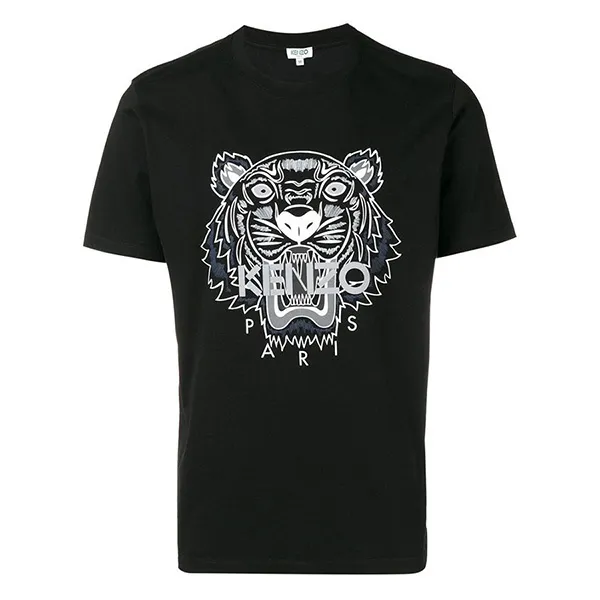 Áo Phông Nam Kenzo Tiger PF855 Tshirt Màu Đen Size XS