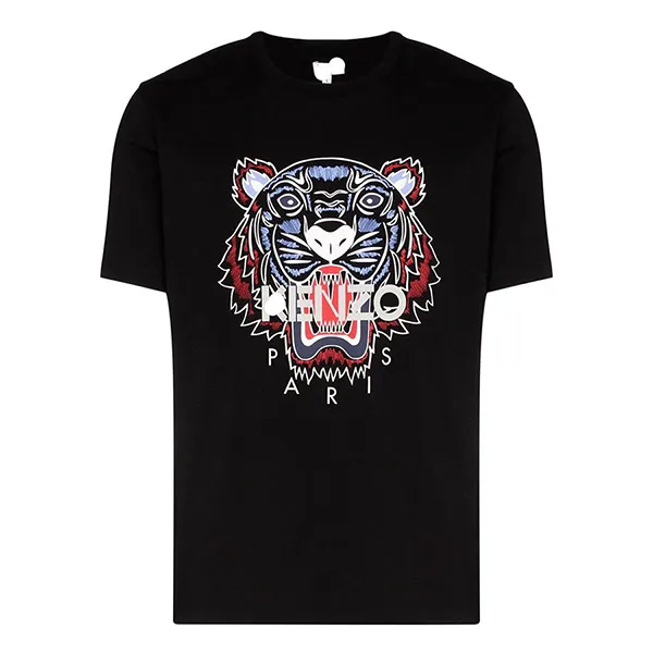 Áo Phông Nam Kenzo Tiger PFA55 Tshirt Màu Đen Size XS