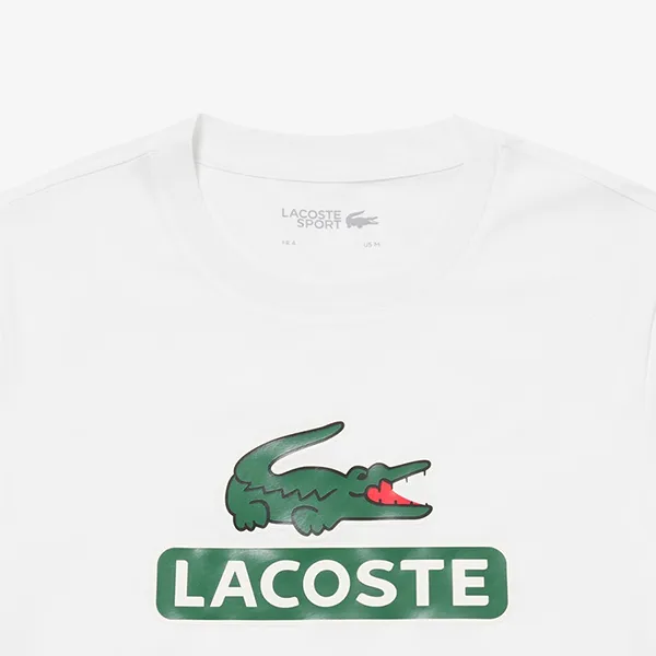 Áo Phông Nam Lacoste Men’s Lacoste Sport Print Logo Breathable T-Shirt TH6909 Màu Trắng Size 5 - Thời trang - Vua Hàng Hiệu