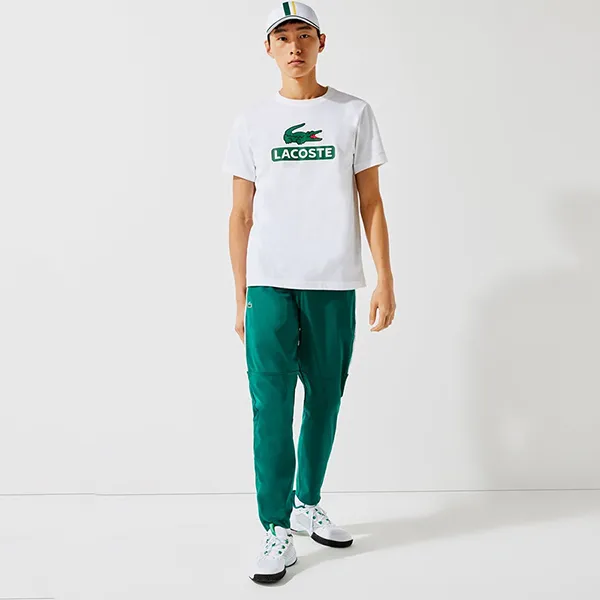 Áo Phông Nam Lacoste Men’s Lacoste Sport Print Logo Breathable T-Shirt TH6909 Màu Trắng Size 5 - Thời trang - Vua Hàng Hiệu