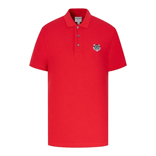 Áo Polo Kenzo Men's Tiger Logo Shirt PF665PO0014BA Màu Đỏ Size XS