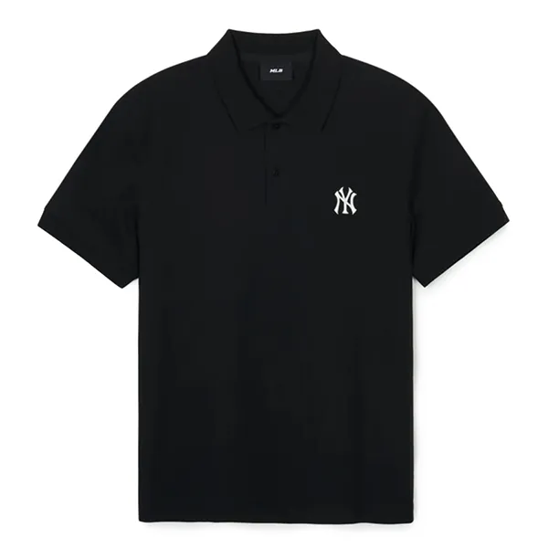Áo Polo MLB Logo New York Yankees 3APQB0143-50BKS Màu Đen Size M - 1