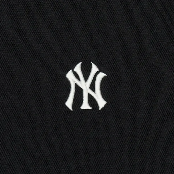 Áo Polo MLB Logo New York Yankees 3APQB0143-50BKS Màu Đen Size M - 3