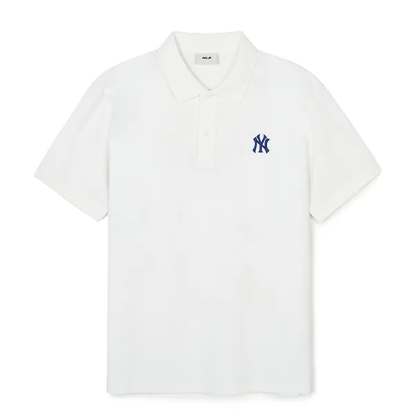 Áo Polo MLB Logo New York Yankees 3APQB0143-50IVS Màu Trắng Size L - Thời trang - Vua Hàng Hiệu