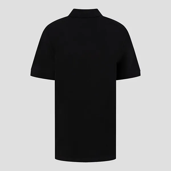 Áo Polo Nam Alexander McQueen Black With Logo Embroidered 622106 QRX33 1000 Màu Đen Size S